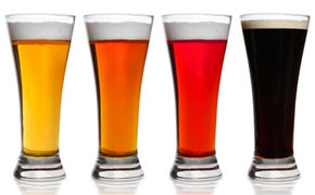 4 varieties of beer mini brewery
