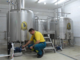 Microbrewery 1000 liters per day.